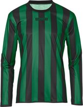 Masita | Sportshirt Barça Lange Mouw Dames & Heren Shirt Licht - Stevig - 100% Polyester - BLACK/GREEN - XXL