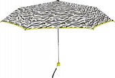 paraplu 57 x 97 cm aluminium/polyester wit/zwart/geel
