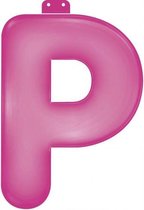 feestletter ''p'' roze 35 cm