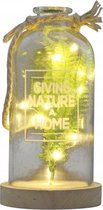 stolp Giving Nature A Home led 13 x 25 cm glas naturel