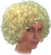 pruik afro 32 cm synthetisch blond one-size