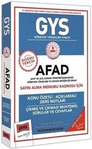 GYS AFAD Satın Alma Memuru Kadrosu İçin Konu Özetli