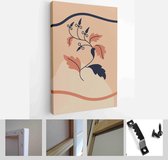 Abstract Botanical Organic Art Illustration. Set of soft color painting wall art for house decoration - Modern Art Canvas - Vertical - 1957430671 - 80*60 Vertical