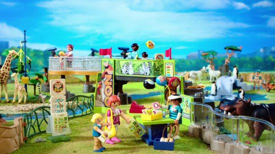 Jouet Playmobil 70342 Family Fun Jardin Animalier Multicolore