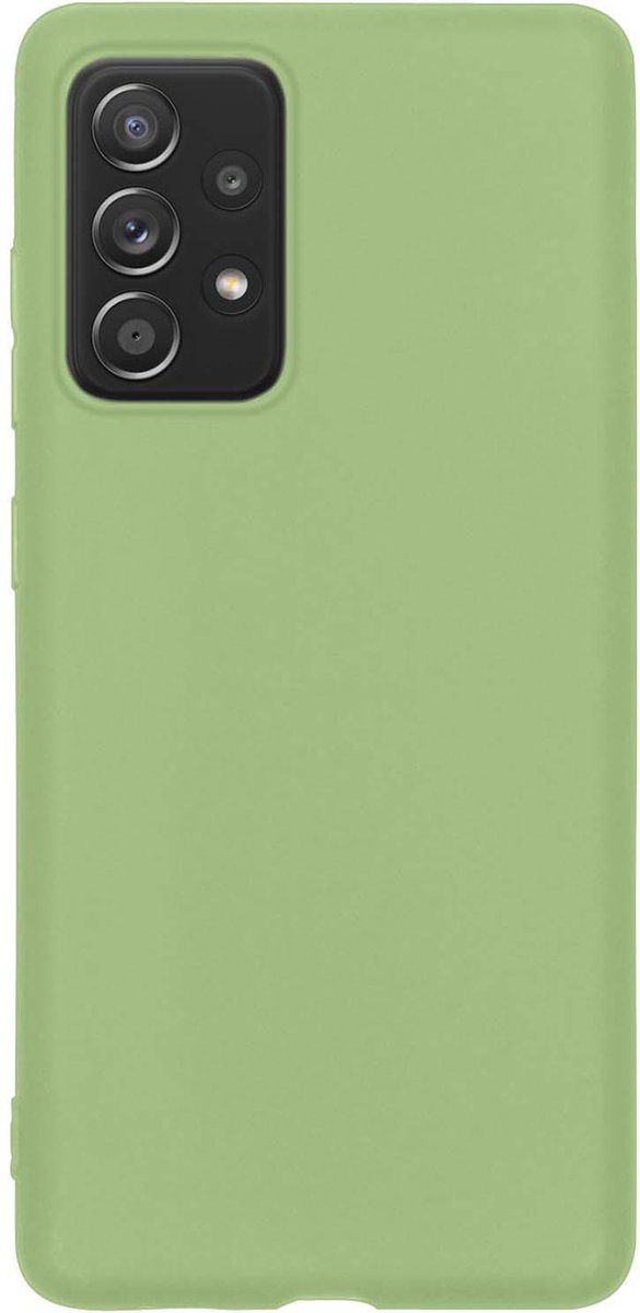 Hoes - Geschikt voor Samsung Galaxy A52s 5G - Sterk & Shockproof - Hoesje Cover - Siliconen Case - Groen