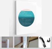 Set of Abstract Hand Painted Circle for Wall Decoration, Postcard, Social Media Banner Background. Modern Abstract Painting Artwork - Modern Art Canvas - Vertical - 1876376677 - 11