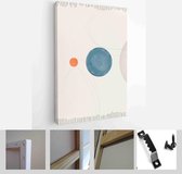 Set of Abstract Hand Painted Illustrations for Postcard, Social Media Banner, Brochure Cover Design or Wall Decoration Background - Modern Art Canvas - Vertical - 1856048536 - 50*4