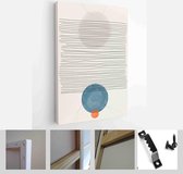 Set of Abstract Hand Painted Illustrations for Postcard, Social Media Banner, Brochure Cover Design or Wall Decoration Background - Modern Art Canvas - Vertical - 1856048536 - 50*4