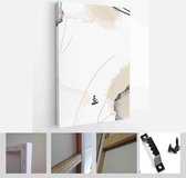Set of Creative Abstract Hand Painted Illustrations for Postcard, Social Media Banner or Brochure Cover Design Background - Modern Art Canvas - Vertical - 1846062334 - 40-30 Vertic