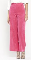LOLALIZA Corduroy broek met wijde pijpen - Roze - Maat 42