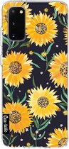 Casetastic Samsung Galaxy S20 4G/5G Hoesje - Softcover Hoesje met Design - Sunflowers Print