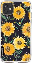 Casetastic Apple iPhone 11 Hoesje - Softcover Hoesje met Design - Sunflowers Print