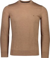 Calvin Klein Trui Bruin Bruin Aansluitend - Maat M - Heren - Herfst/Winter Collectie - Wol