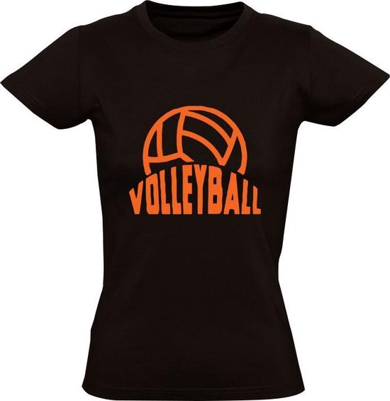 wervelkolom toevoegen aan Trolley Volleybal Dames t-shirt | Zwart | bol.com