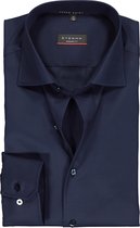 ETERNA modern fit overhemd - twill heren overhemd - donkerblauw - Strijkvrij - Boordmaat: 41