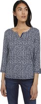 Tom Tailor Blouse Henleyshirt Van Biologisch Katoen 1028328xx70 27617 Dames Maat - M