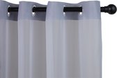 Lifa Living - Vitrages - Donker grijs - Privacy - Licht Toelatend - Set van 2 - Met 8 ophangringen - 150 x 250 cm