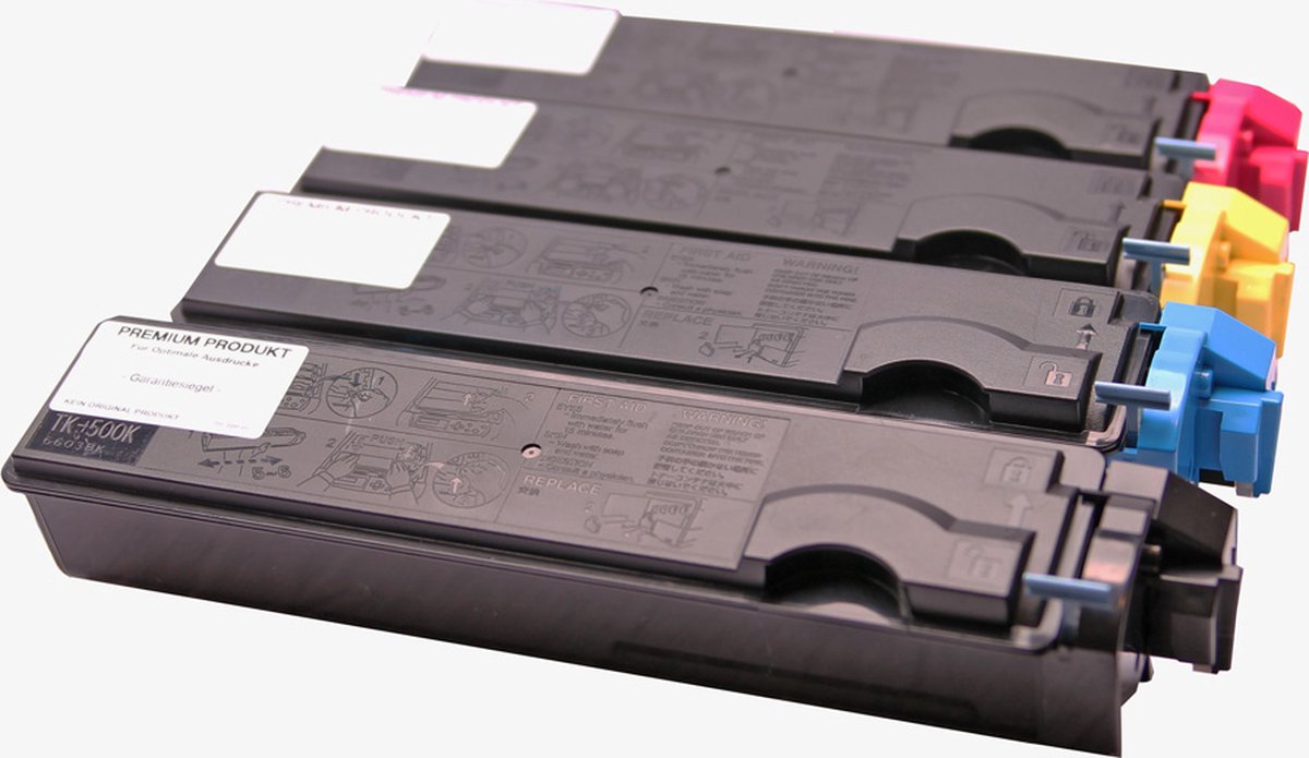 Set 4x ABC huismerk toner geschikt voor Kyocera TK-520 voor Kyocera FS-C5015 FS-C5015N FSC5015 FSC5015N FS C5015 FS C5015N TK520 TK-520K TK-520C TK-520M TK-520Y