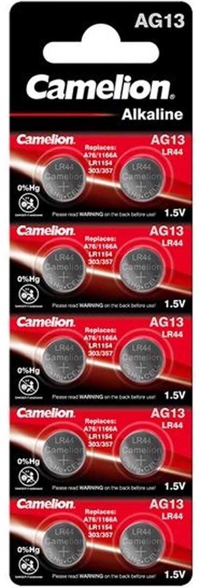 Camelion Alkaline 0% Mecury AG13 1,5V blister 10