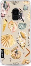 Casetastic Samsung Galaxy S9 Hoesje - Softcover Hoesje met Design - Sea Shells Sand Print