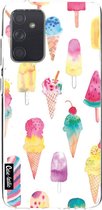 Casetastic Samsung Galaxy A72 (2021) 5G / Galaxy A72 (2021) 4G Hoesje - Softcover Hoesje met Design - Ice Creams Print