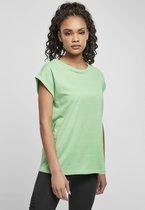 Urban Classics Dames Tshirt -XS- Extended Shoulder Groen