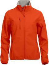 Clique Basic Softshell Jas Dames Dieporanje maat XL