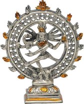 Shiva Nataraja double anneau en laiton bicolore - 15-420 - Laiton - Métal