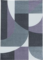Modern laagpolig vloerkleed Efor - violet 3711 - 160x230 cm