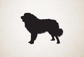 Silhouette hond - Polish Tatra Sheepdog - Poolse Tatra-herdershond - XS - 22x30cm - Zwart - wanddecoratie