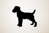Silhouette hond - Jagdterrier - XS - 25x29cm - Zwart - wanddecoratie