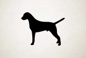 Silhouette hond - Dalmation - Dalmatiër - M - 60x77cm - Zwart - wanddecoratie