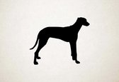 Silhouette hond - Rajapalayam - L - 75x96cm - Zwart - wanddecoratie