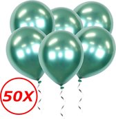 Groene Ballonnen Verjaardag Versiering Helium Ballonnen Feest Versiering Jungle Decoratie Chrome Versiering - 50 Stuks
