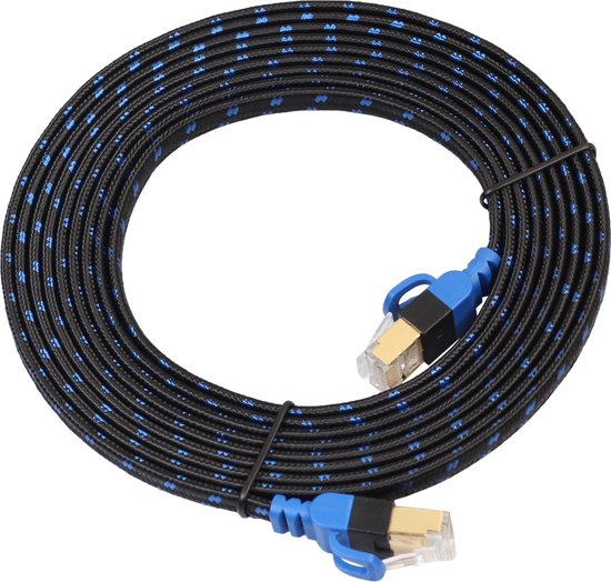 Folishine Ethernet Kabel 25 meter, lange CAT7 internetkabel met hoge snelheid en vergulde Cat7-connector, afgeschermde LAN-kabel voor netwerkschakelaar, sneller dan Cat5/Cat5e/Cat6 - wit