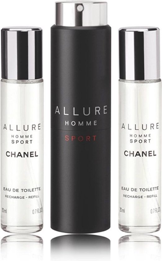 CHANEL Allure Homme Sport Eau De Toilette Vaporisateur De Voyage  Rechargeable 3 x 20 ml | bol.com