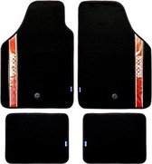 Vloermattenset voor auto Sparco Strada 2012 B Universeel Zwart/Rood (4 pcs)