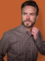 GCM blouse terra/oranje print LM - maat XL