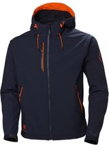 Helly Hansen Chelsea Evolution Hooded softshell (305 gr/m2) - Marine | Oranje - 4XL