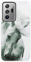 ADEL Siliconen Back Cover Softcase Hoesje Geschikt voor Samsung Galaxy Note 20 Ultra - Paarden