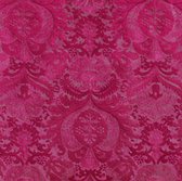 Roze barok cadeaupapier inpakpapier - 300 x 70 cm - 3 rollen