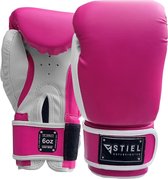 Stiel Superfighter Bokshandschoenen - Roze met wit - 2 oz.