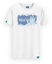 SEA'SONS - T-Shirt unisex - Kleurveranderend - Blauw - Maat XXL