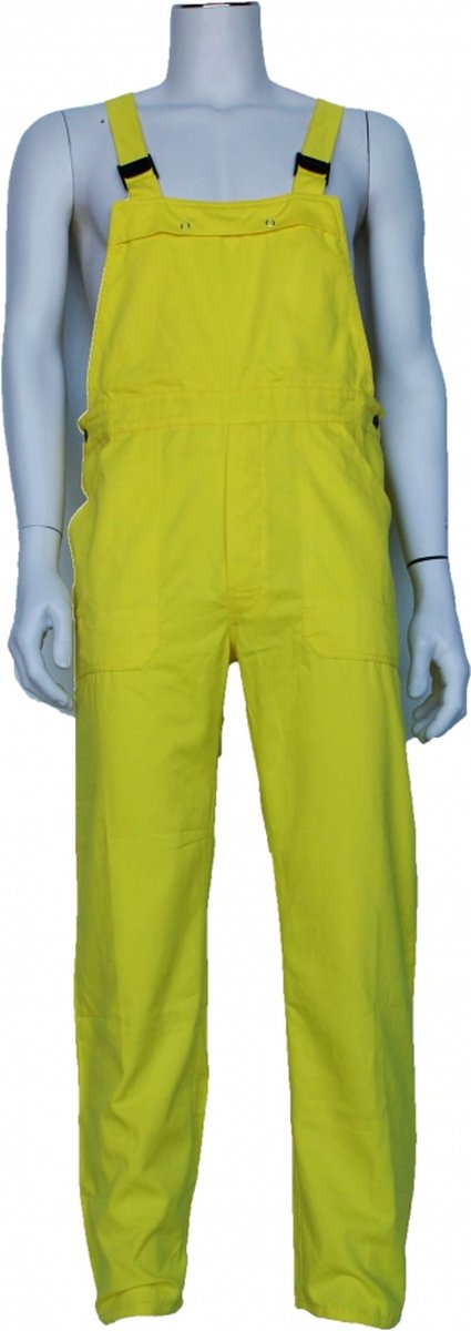 Top Rock Tuinoverall volw TB6535-009 poly/katoen - Geel - 46