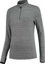 Rogelli Core Hardloopshirt - Lange Mouwen - Dames - Grijs Melange - Maat S