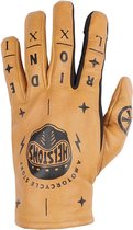 Helstons Kustom Summer Leather Gold Gloves T12 - Maat T12 - Handschoen