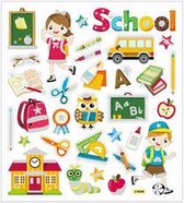 Stickers, school, 15x16,5 cm, 1 vel