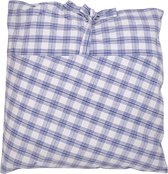 Hoyz | Kussen Summer Check With Ties And Topf | 50 X 50 | Sierkussen Voor Woonkamer Of Slaapkamer