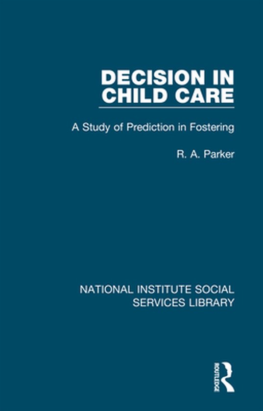 National Institute Social Services Library - Decision in Chi ... - cover