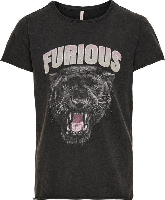KIDS ONLY KONLUCY LIFE FIT SS PANTHERLEO TOP JRS Meisjes T-shirt